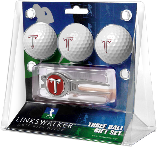 Troy Trojans Regulation Size 3 Golf Ball Gift Pack with Kool Divot Tool