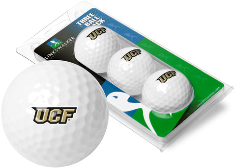 Central Florida Knights 3 Golf Ball Gift Pack 2-Piece Golf Balls