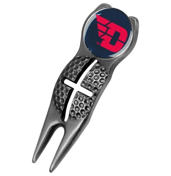 Dayton Flyers - Crosshairs Divot Tool  -  Black - Linkswalkerdirect