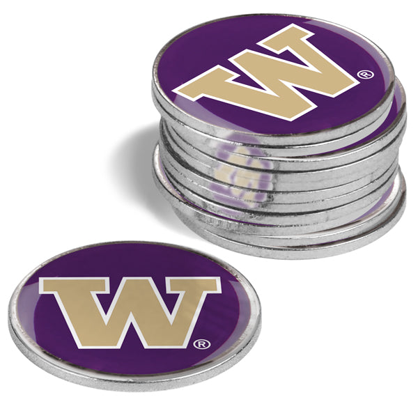 Washington Huskies - 12 Pack Ball Markers