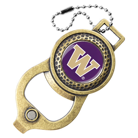 Washington Huskies Golf Bag Tag with Ball Marker