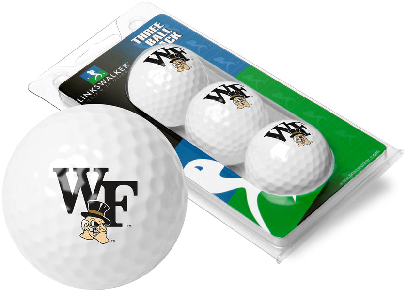 Wake Forest Demon Deacons - 3 Golf Ball Sleeve