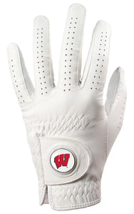 Wisconsin Badgers - Cabretta Leather Golf Glove - Linkswalkerdirect