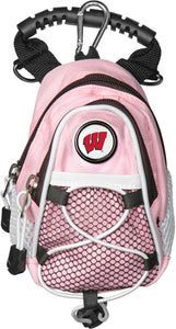 Wisconsin Badgers - Mini Day Pack  -  Pink - Linkswalkerdirect