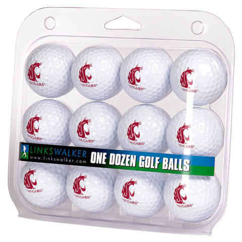 Washington State Cougars Golf Balls 1 Dozen 2-Piece Regulation Size Balls