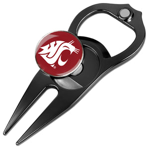 Washington State Cougars - Hat Trick Divot Tool Black
