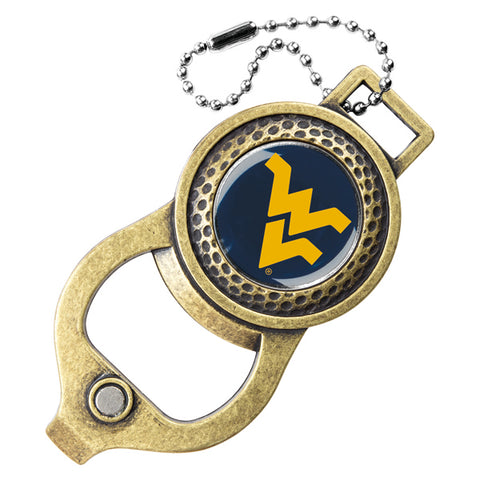 West Virginia Mountaineers Golf Bag Tag with Ball Marker
