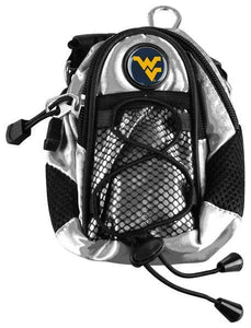 West Virginia Mountaineers - Mini Day Pack  -  Silver - Linkswalkerdirect