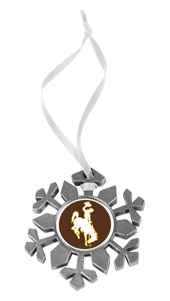 Wyoming Cowboys - Snow Flake Ornament