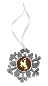 Wyoming Cowboys - Snow Flake Ornament