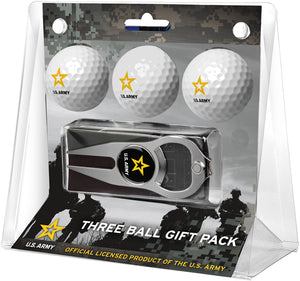 U.S. Army - 3 Ball Gift Pack with Hat Trick Divot Tool