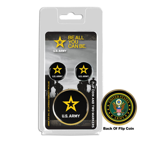 U.S. Army - Flip Coin and 2 Golf Ball Marker Pack