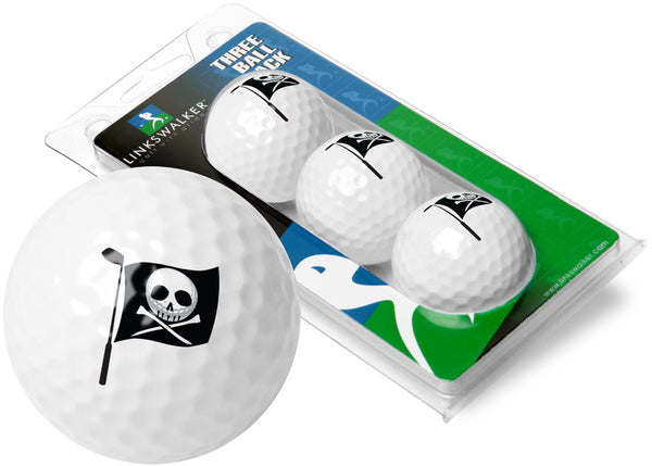 Linkswalker Pro-Victory Hoist The Colors Pirate Flag 3 Golf Ball Sleeve